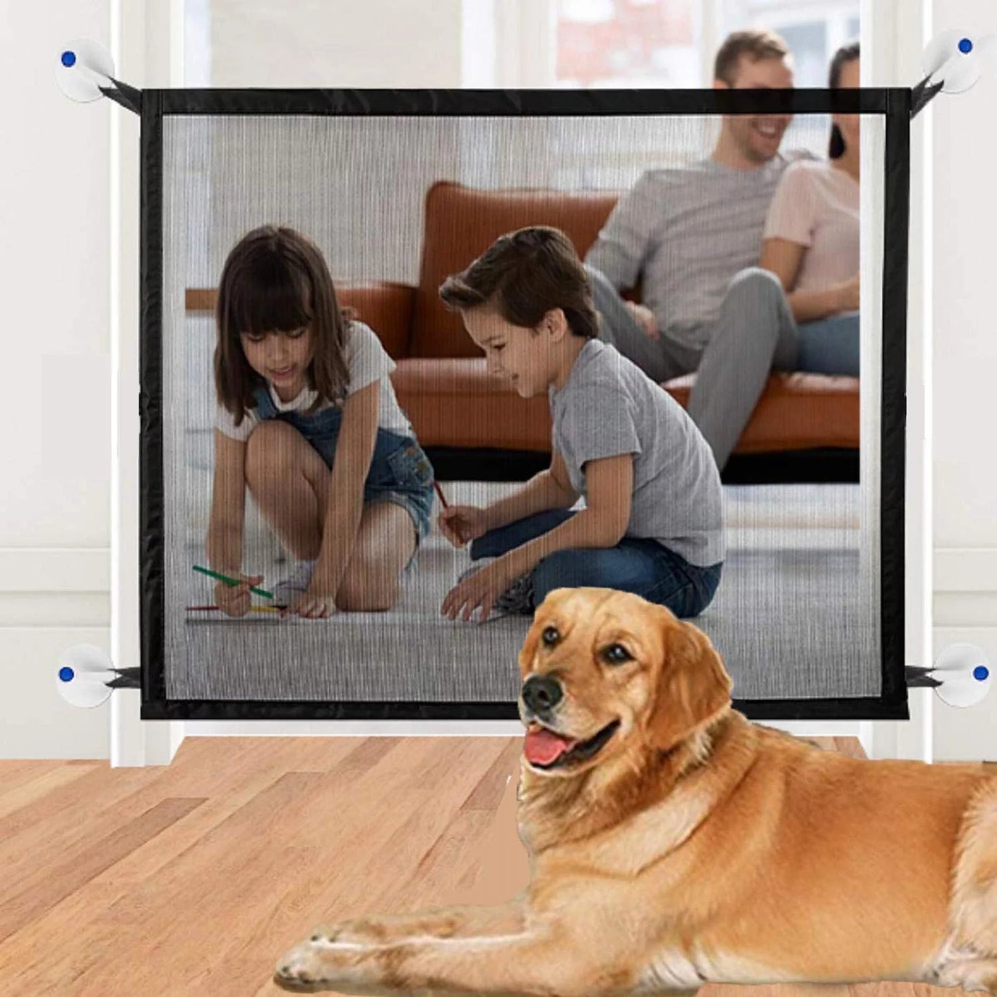 Magic Mesh Pet Dog Gate