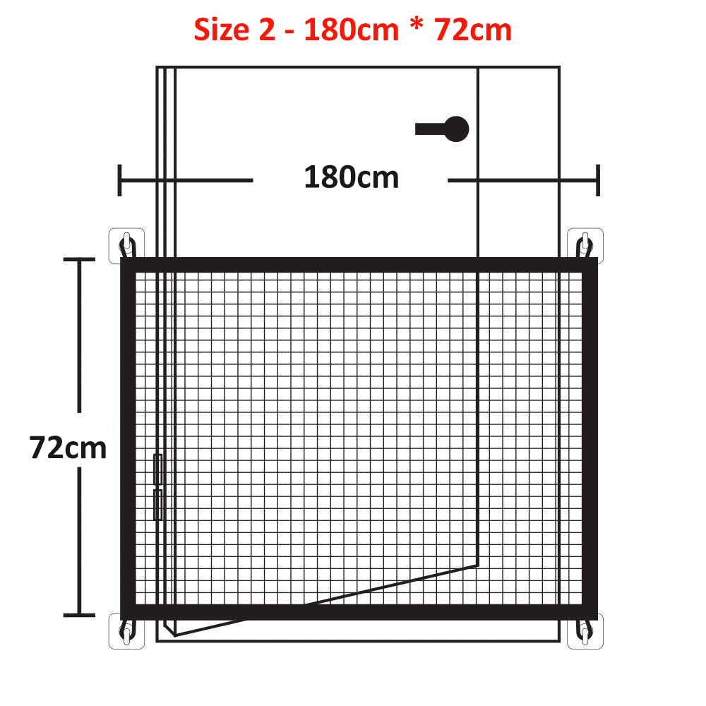 Magic Mesh Pet Dog Gate