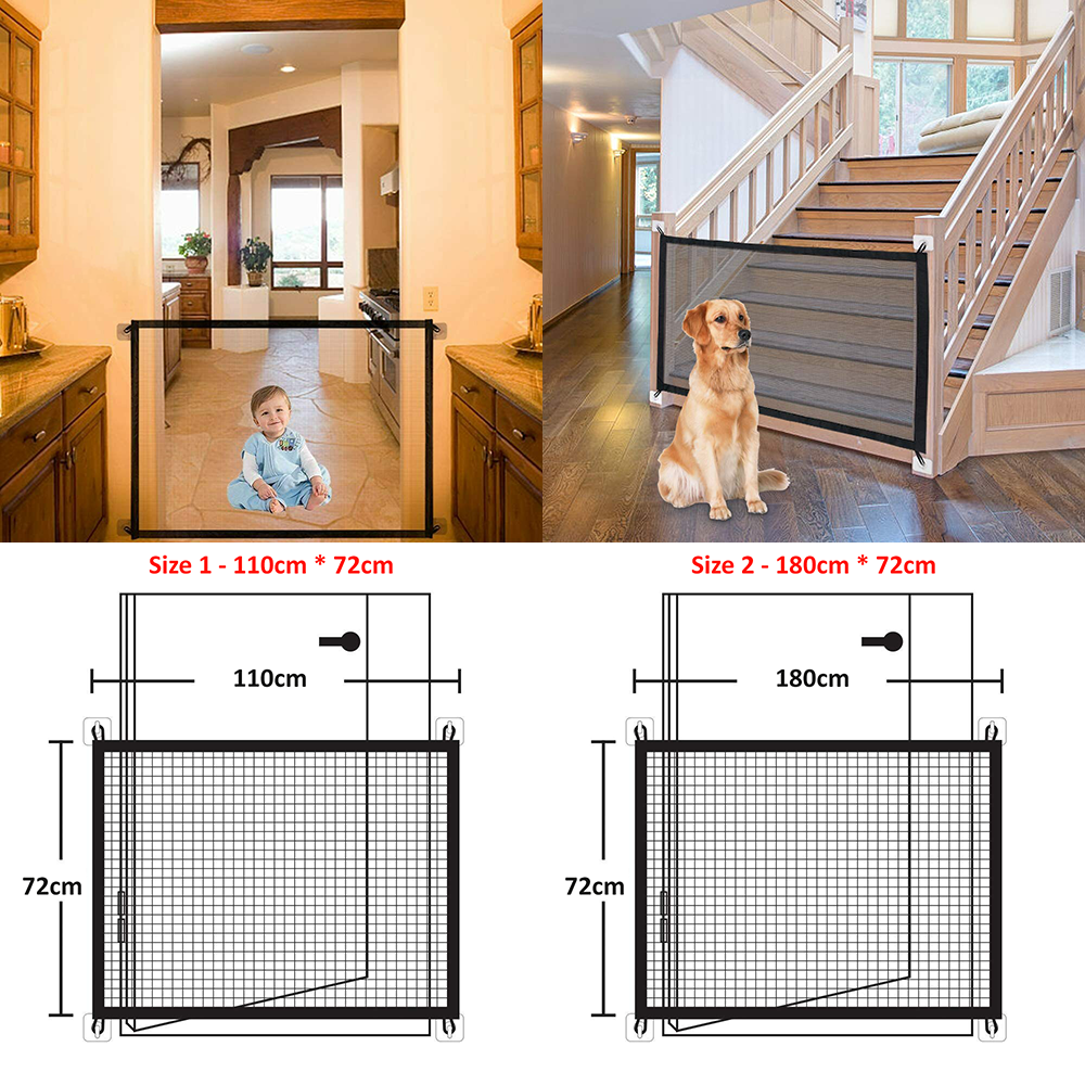 Magic Mesh Pet Dog Gate